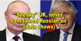 “Sneaky”  UK never sanctioned Russian oil (data shows)