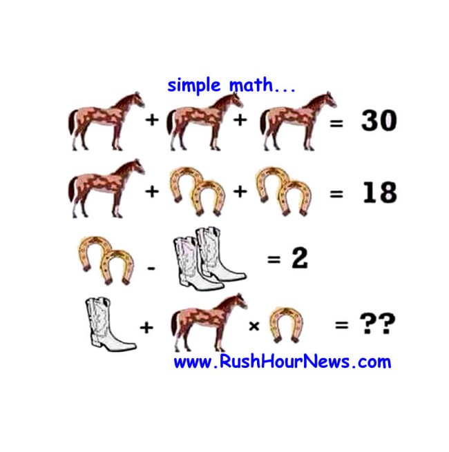 Simple math – get the right answer