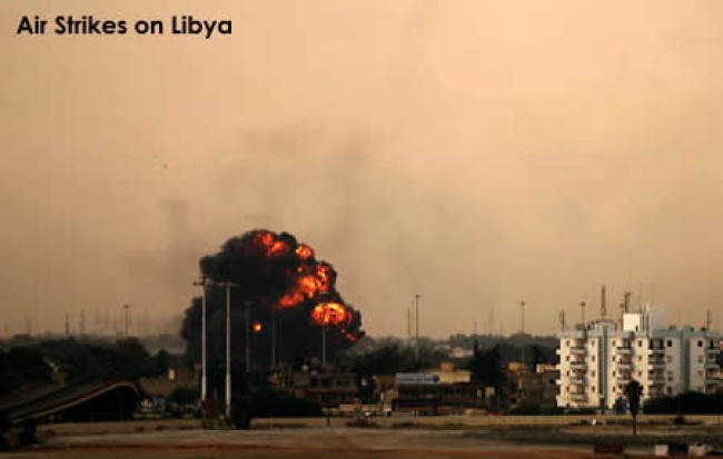 Air Strikes on Libya started