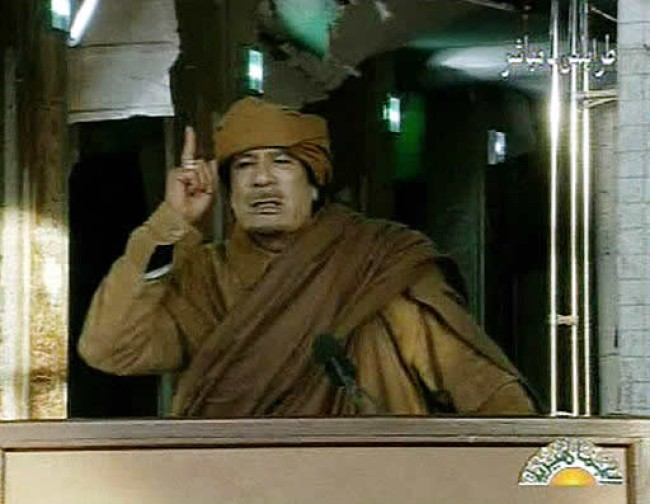Gaddafi: Libyans Influenced by Foreign Elements