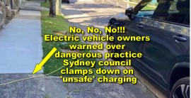 No, No, No!!! Electric vehicle owners warned over dangerous practice