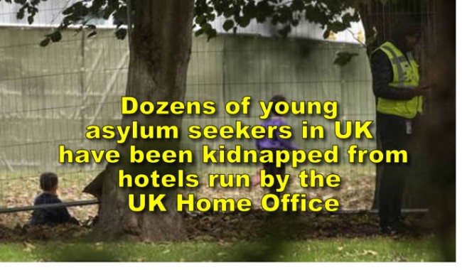 Dozens of young asylum seekers have been kidnapped from hotels run by the UK Home Office, Observer
