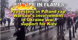 Protesters in Poland rap Warsaw’s involvement in Ukraine war, support for Kiev