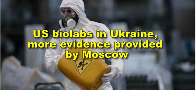 US biolabs in Ukraine, more evidence provided by Moscow