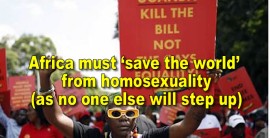 Africa must ‘save the world’ from homosexuality * Ugandan president