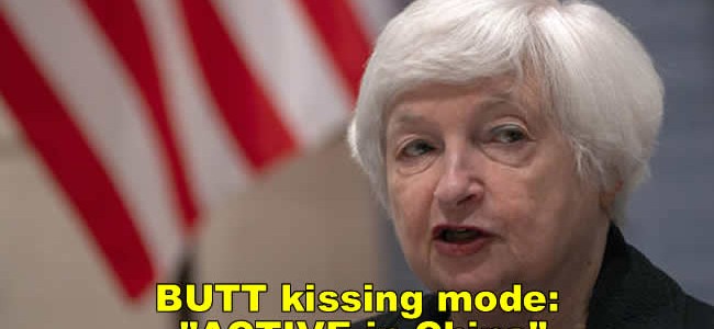 Butt kissing mode: Treasury secretary explains why US can’t break ties with China