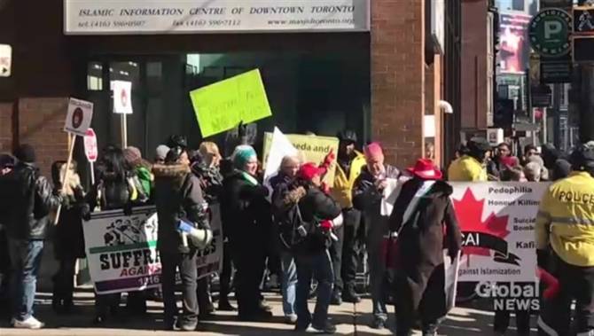 anti- islam protests in canada toronto, latest rush hour news